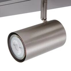 Lindby loftspot Joffrey, 116 cm, nikkel, 6 lyskilder, GU10