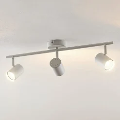 Lindby loftspot Jorell, hvid, 55 cm, 3 lyskilder, metal, GU10