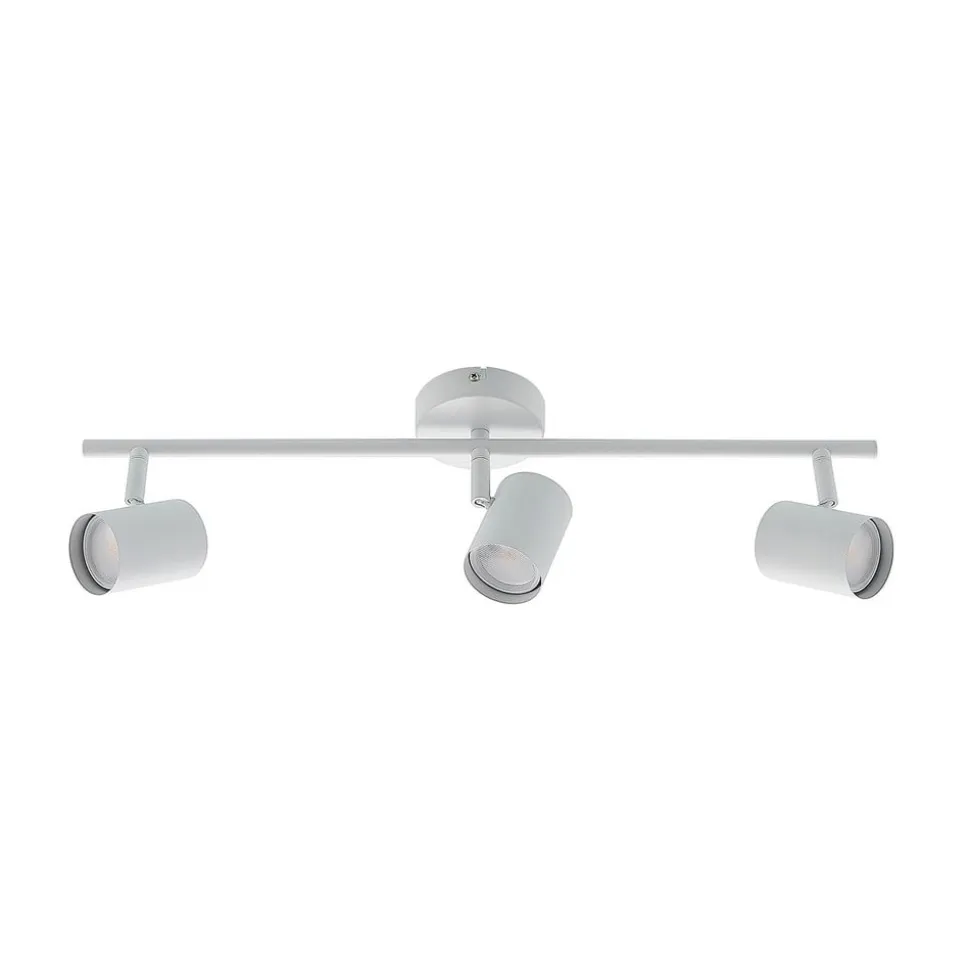 Lindby loftspot Jorell, hvid, 55 cm, 3 lyskilder, metal, GU10