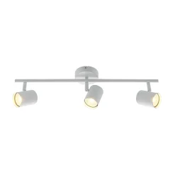 Lindby loftspot Jorell, hvid, 55 cm, 3 lyskilder, metal, GU10