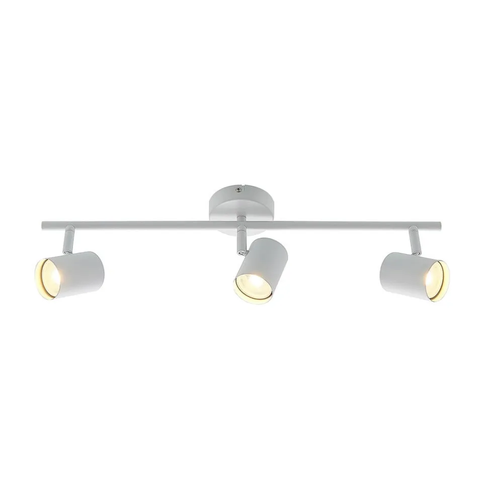 Lindby loftspot Jorell, hvid, 55 cm, 3 lyskilder, metal, GU10