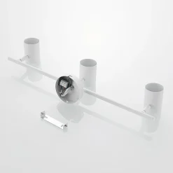 Lindby loftspot Jorell, hvid, 55 cm, 3 lyskilder, metal, GU10