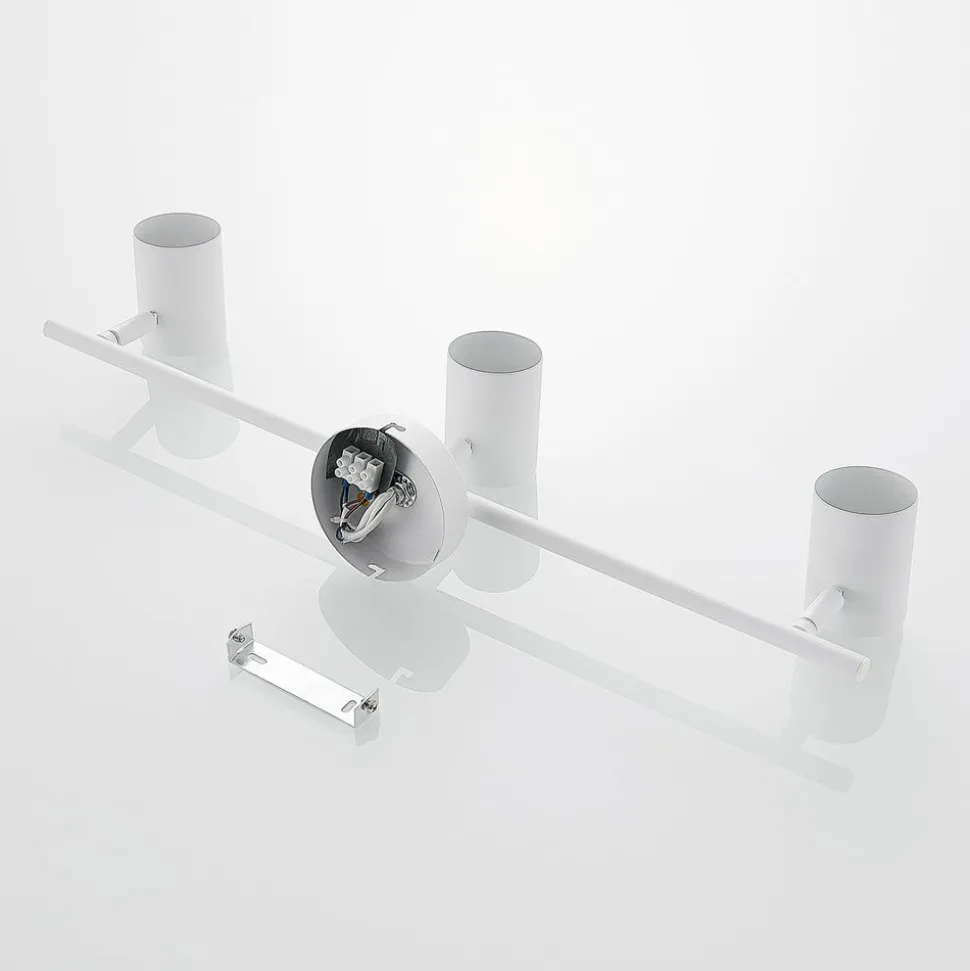 Lindby loftspot Jorell, hvid, 55 cm, 3 lyskilder, metal, GU10