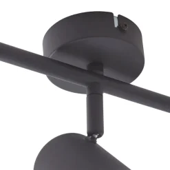 Lindby loftspot Jorell, sort, 51 cm, 3 lyskilder, GU10