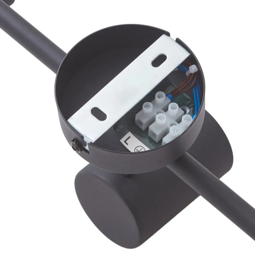 Lindby loftspot Jorell, sort, 51 cm, 3 lyskilder, GU10