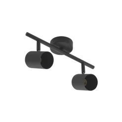 Lindby loftspot Jorell, sort, 31 cm, 2 lyskilder, GU10
