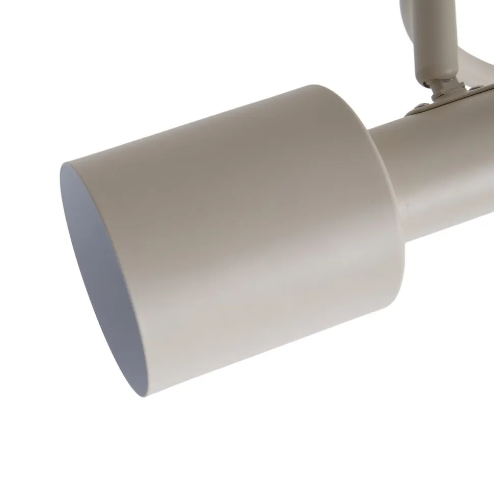 Lindby loftspot Ovelia, beige, 3 lyskilder, metal, E27