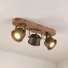 Lindby loftspot Rubinjo, 45 cm, 3 lyskilder, træ, GU10