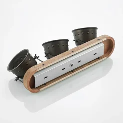 Lindby loftspot Rubinjo, 45 cm, 3 lyskilder, træ, GU10