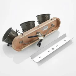 Lindby loftspot Rubinjo, 45 cm, 3 lyskilder, træ, GU10