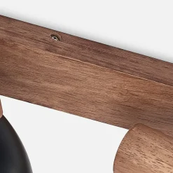 Lindby loftspot Tonja, 3 lyskilder, 55 cm, træ, stål