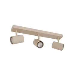 Lindby loftspots Kardis, beige, 3 lyskilder, metal, GU10