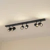 Lindby loftspots Kardis, mørkegrå, 6 lyskilder, metal, GU10