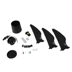 Lindby loftventilator Aulo, sort, DC, støjsvag, Ø 123 cm