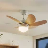 Lindby loftventilator Minja, hvid, træ