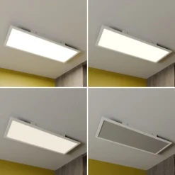 Lindby Luay LED-panel, 80 x 30 cm, hvid, 3000-6000K
