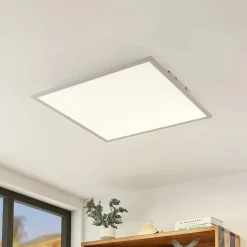 Lindby Luay LED-panel, 60 x 60 cm, hvid, 3000-6000K