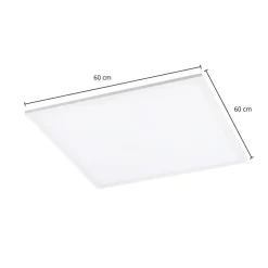 Lindby Luay LED-panel, 60 x 60 cm, hvid, 3000-6000K