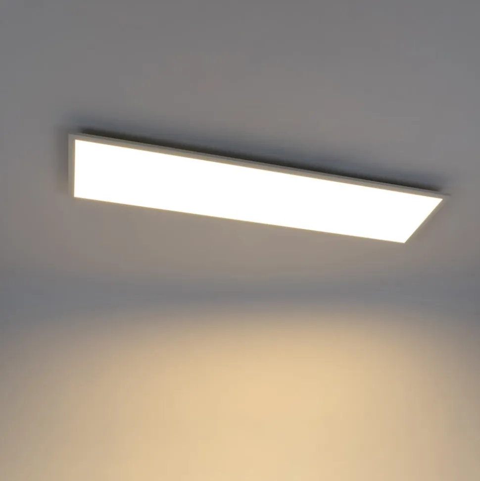 Lindby Luay LED-panel, 120 x 30 cm, hvid, 3000-6000K