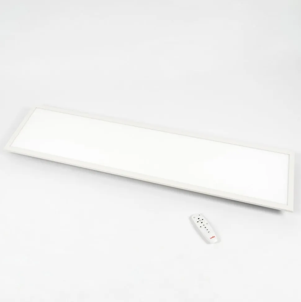 Lindby Luay LED-panel, 120 x 30 cm, hvid, 3000-6000K