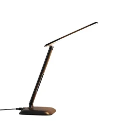 Lindby Ludmilla LED-bordlampe, display, sort