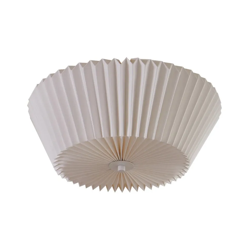 Lindby Magali loftlampe, hvid, papir, Ø 45 cm, E27