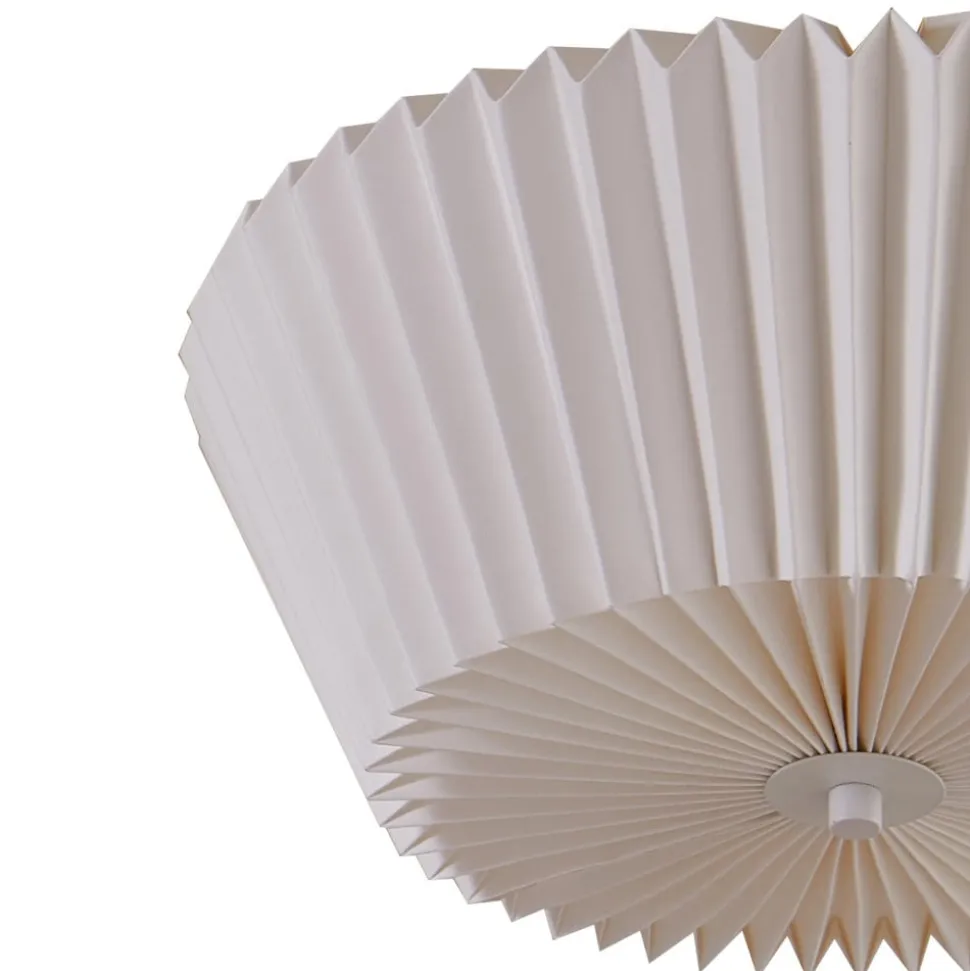Lindby Magali loftlampe, hvid, papir, Ø 45 cm, E27