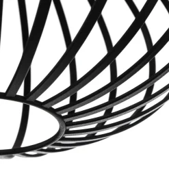 Lindby Maivi loftslampe, sort, 30 cm, jern, bur