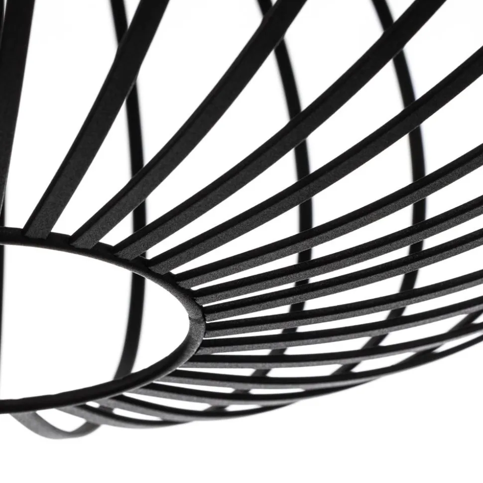 Lindby Maivi loftslampe, sort, 50 cm, jern, bur