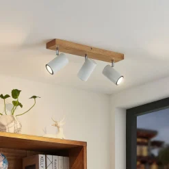 Lindby Maniva loftspot, 44 cm, 3 lyskilder, hvid, GU10