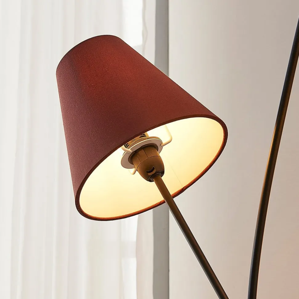 Lindby Melis gulvlampe, 130 cm, 3 lyskilder, tekstil