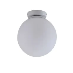 Lindby Meriala loftlampe hvid, glas Ø 25 cm