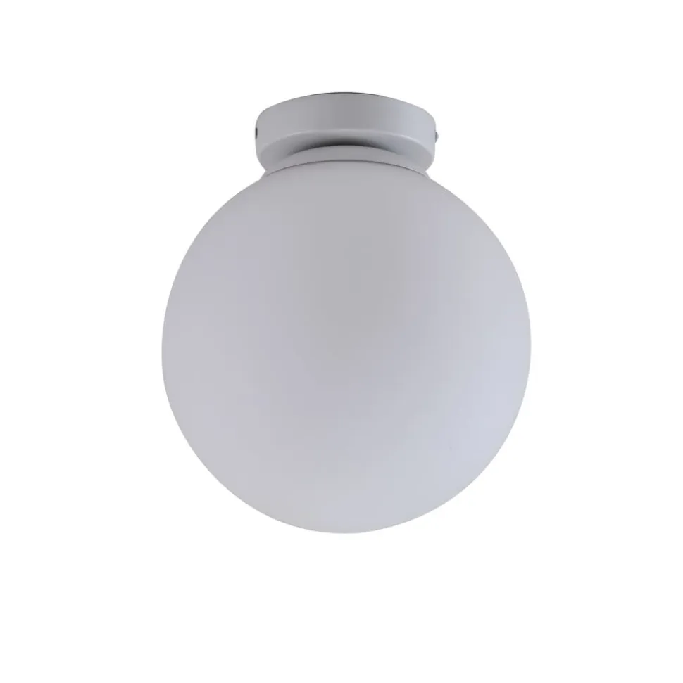 Lindby Meriala loftlampe hvid, glas Ø 25 cm