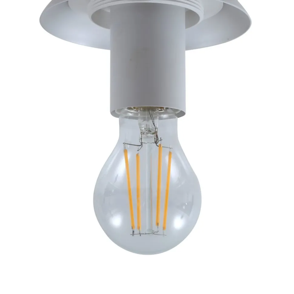 Lindby Meriala loftlampe hvid, glas Ø 25 cm