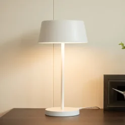 Lindby Milica LED-bordlampe, hvid, dæmpbar