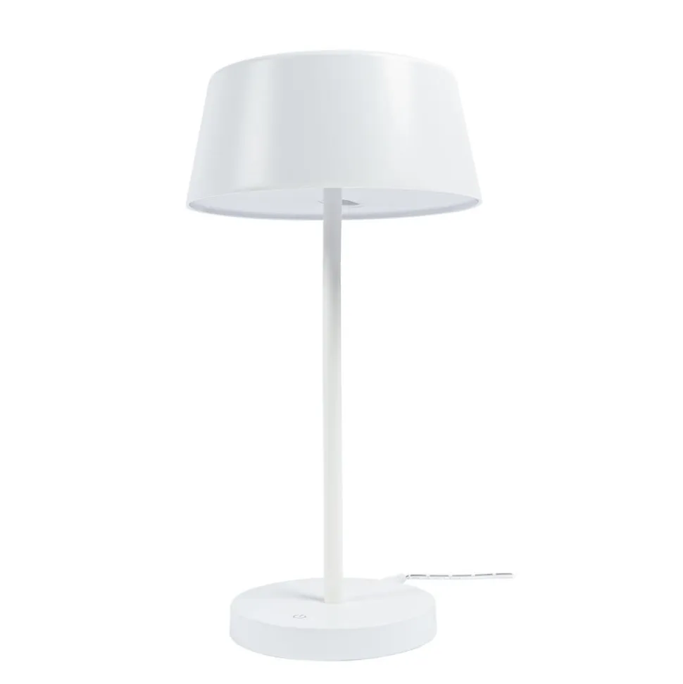 Lindby Milica LED-bordlampe, hvid, dæmpbar