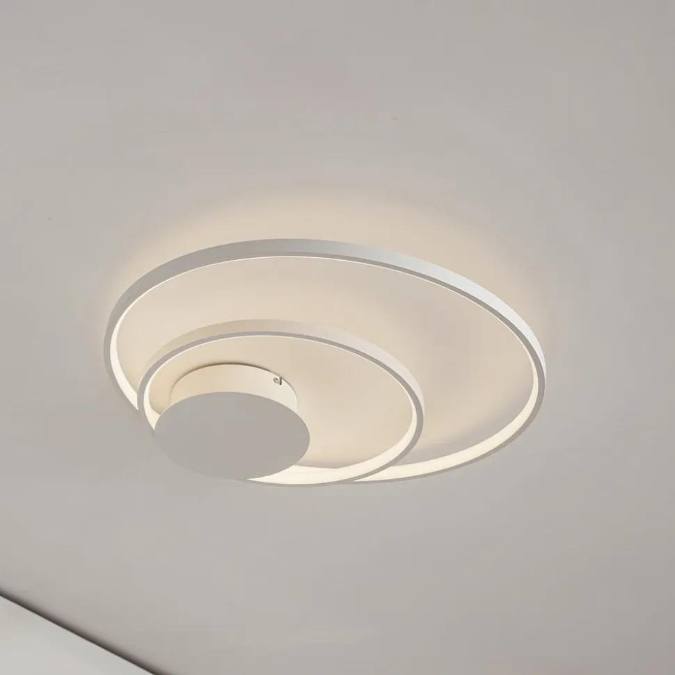 Lindby Nerwin LED-loftlampe, rund, hvid
