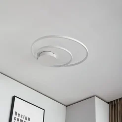 Lindby Nerwin LED-loftlampe, rund, hvid