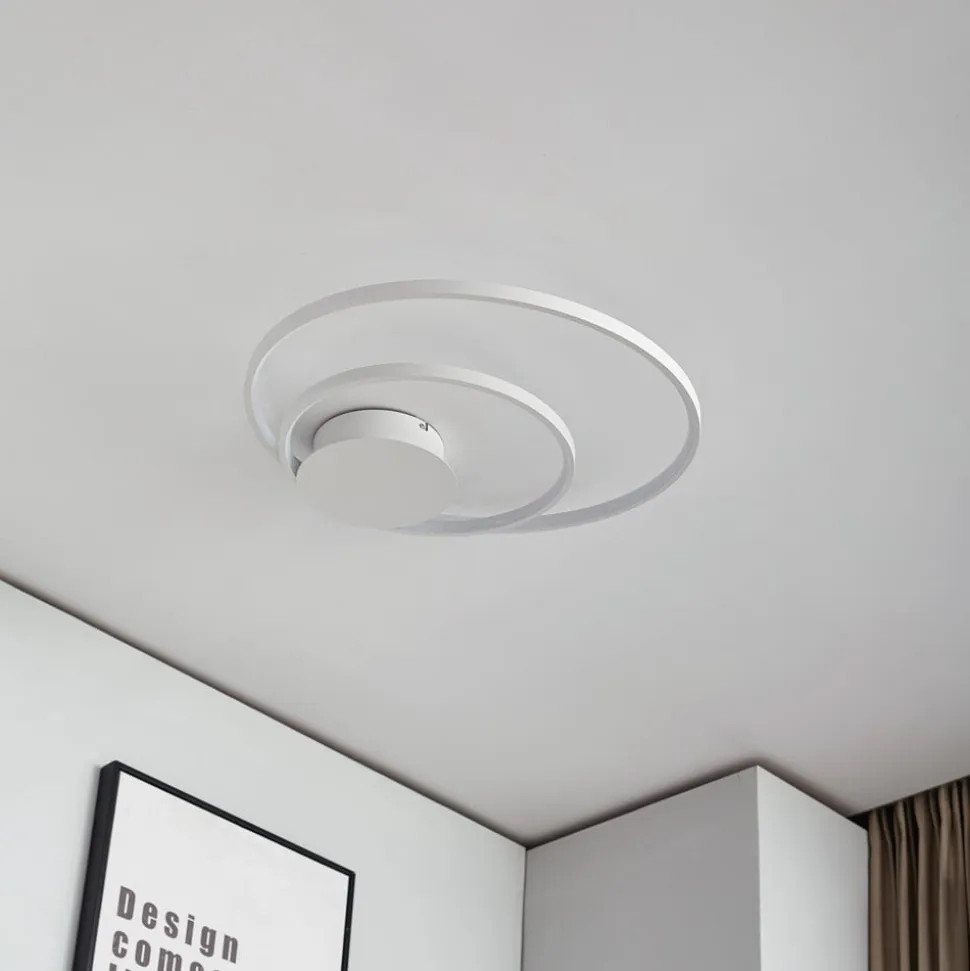 Lindby Nerwin LED-loftlampe, rund, hvid