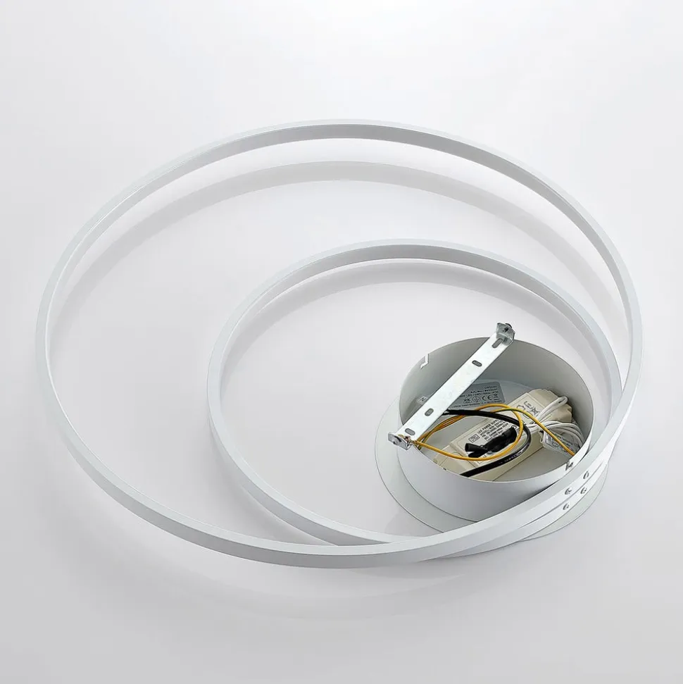 Lindby Nerwin LED-loftlampe, rund, hvid