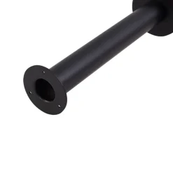 Lindby Orfeas sokkellampe, sort/hvid, aluminium, Ø 24 cm