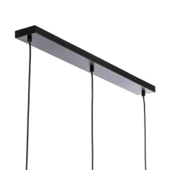 Lindby pendel Belarion, opal, 3-lys, glas, Ø 23 cm