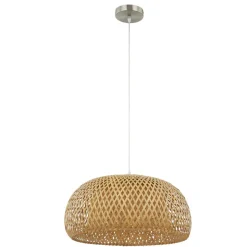 Lindby pendel Jadwiga, Ø 45 cm, bambus, E27