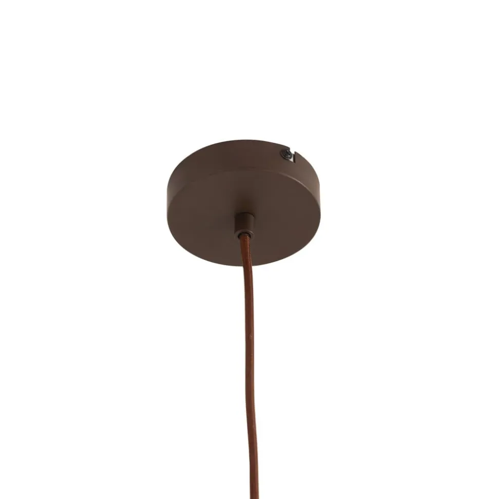 Lindby pendel Valentina, E27, Ø 25 cm, røgfarvet grå, glas