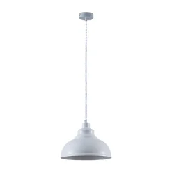 Lindby pendellampe Albertine, 29 cm, hvid, metal