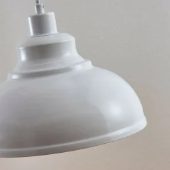 Lindby pendellampe Albertine, 29 cm, hvid, metal