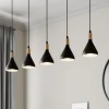 Lindby pendellampe Arina, 100 cm, sort, 5 lyskilder