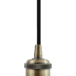 Lindby pendellampe Hattie, messing, Ø 5 cm, metal, E27