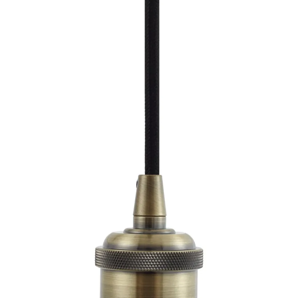 Lindby pendellampe Hattie, messing, Ø 5 cm, metal, E27