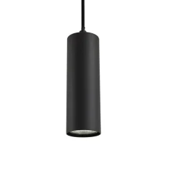 Lindby pendellampe Joffrey, Ø 6 cm, sort, metal, GU10